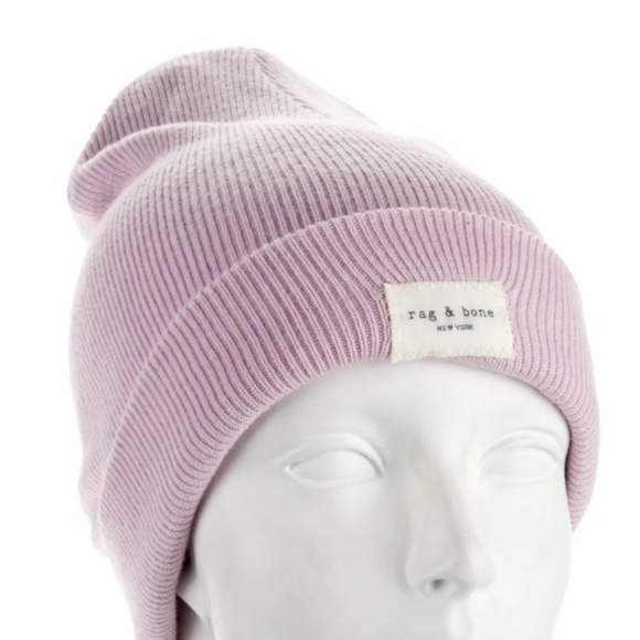 Rag & Bone Wool Beanie - Lilac - Picture 1 of 6
